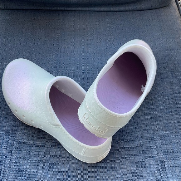 Dansko White and Purple Mules - Picture 2 of 5